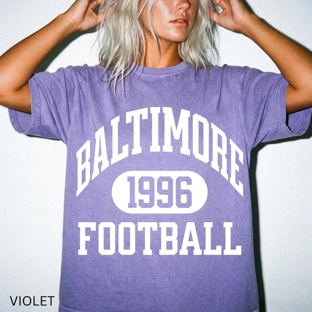 Retro 90_S Baltimore Football Graphic Tee, Baltimore Game Day Shirt